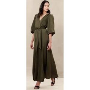 Banana Republic Olive Green Maxi Dress